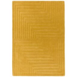 The Rug Shop UK Yellow Handmade Luxurious Easy to clean Optical 3D Area Rug - Size: 200 cm x 290 cm - thumbnail 2