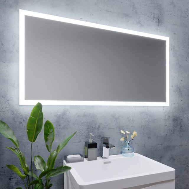 Bathroom Kingdom Noah Illuminated LED Mirror 600x1200mm in Silver - image 1