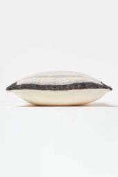 Homescapes Veria Handwoven Grey Stripe Kilim Cushion - Size: 45 cm x 45 cm - thumbnail 4