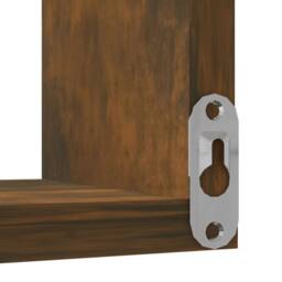 Berkfield Home Wall Corner Shelves 2 pcs Smoked Oak 40x40x50 cm Engineered Wood in Brown - Size: 40 x 40 x 50 cm - thumbnail 6