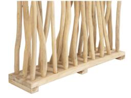 Vente-unique Teak Wood Room Divider - L100 X D25 X H180 Cm - Natural - GAYANA in Light Oak - thumbnail 7