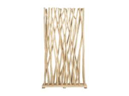 Vente-unique Teak Wood Room Divider - L100 X D25 X H180 Cm - Natural - GAYANA in Light Oak - thumbnail 4