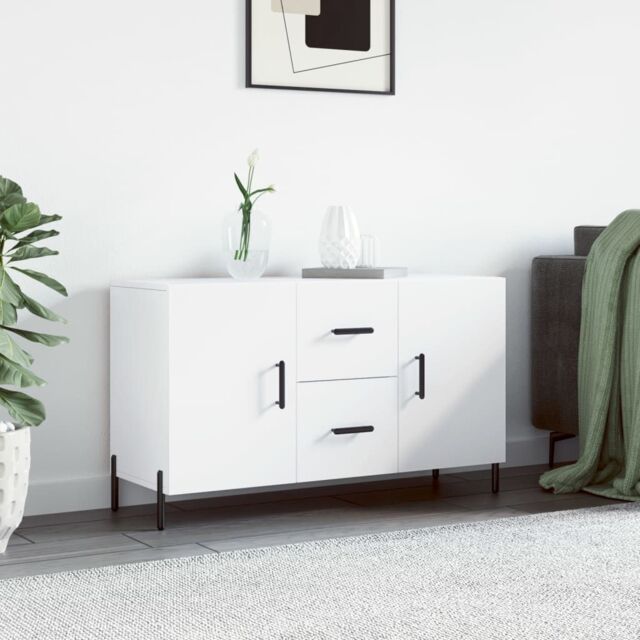 Berkfield Home Sideboard White 100x36x60 cm Engineered Wood - Size: 100 x 36 x 60 cm - image 1