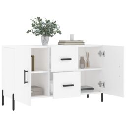 Berkfield Home Sideboard White 100x36x60 cm Engineered Wood - Size: 100 x 36 x 60 cm - thumbnail 4