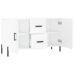 Berkfield Home Sideboard White 100x36x60 cm Engineered Wood - Size: 100 x 36 x 60 cm - thumbnail 5