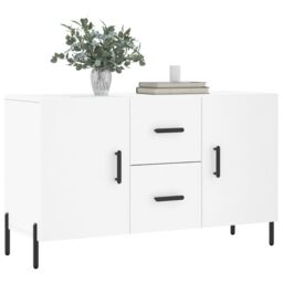 Berkfield Home Sideboard White 100x36x60 cm Engineered Wood - Size: 100 x 36 x 60 cm - thumbnail 3