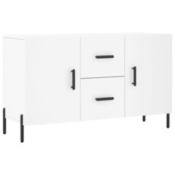 Berkfield Home Sideboard White 100x36x60 cm Engineered Wood - Size: 100 x 36 x 60 cm - thumbnail 2