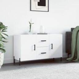 Berkfield Home Sideboard White 100x36x60 cm Engineered Wood - Size: 100 x 36 x 60 cm - thumbnail 1