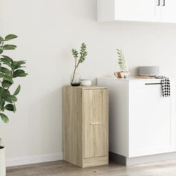 Berkfield Home Apothecary Cabinet Sonoma Oak 30x41x77.5 cm Engineered Wood in Brown - thumbnail 4