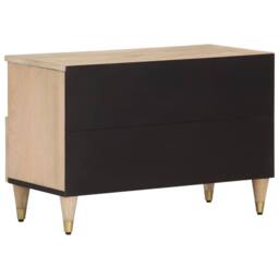 Berkfield Home TV Cabinet 70x33x46 cm Solid Wood Mango in Light Tan - Size: 70 x 33 x 46 cm - thumbnail 5