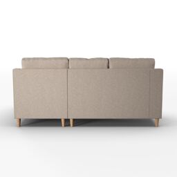 Furnishings For Less UK Baxter Fabric L Shaped 3 Seater Corner Sofa With Chaise Right Hand Facing - Charcoal, Silver, Oatmeal or Sage in Beige - thumbnail 5