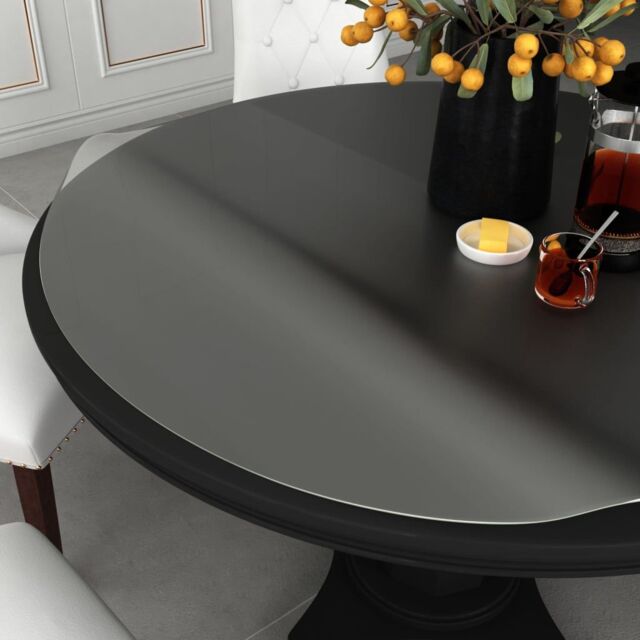 Berkfield Home Table Protector Matte √ò 90 cm 2 mm PVC - image 1