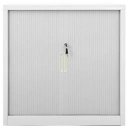 Berkfield Home Sliding Door Cabinet Grey 90x40x90 cm Steel - Size: 90 x 40 x 90 cm - thumbnail 1