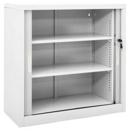 Berkfield Home Sliding Door Cabinet Grey 90x40x90 cm Steel - Size: 90 x 40 x 90 cm - thumbnail 6