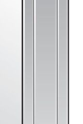 MirrorOutlet Langley All Glass Modern Bevelled Large Dress Mirror 120 x 80 CM in Silver - Size: 1 Pack - thumbnail 5