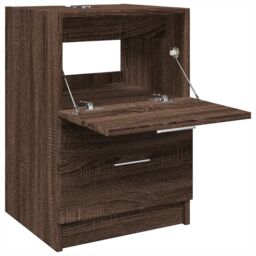 Berkfield Home Sink Cabinet Brown Oak 40x37x59 cm Engineered Wood - Size: 40 x 37 x 59 cm - thumbnail 5