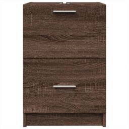 Berkfield Home Sink Cabinet Brown Oak 40x37x59 cm Engineered Wood - Size: 40 x 37 x 59 cm - thumbnail 4