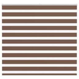 Berkfield Home Zebra Blind Brown 165x150 cm Fabric Width 160.9 cm Polyester