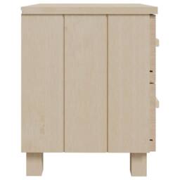 Berkfield Home Bedside Cabinets HAMAR 2 pcs Honey Brown 40x35x44.5cm Solid Wood in Light Tan - Size: 40x35x44.5 cm - thumbnail 5