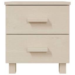 Berkfield Home Bedside Cabinets HAMAR 2 pcs Honey Brown 40x35x44.5cm Solid Wood in Light Tan - Size: 40x35x44.5 cm - thumbnail 4