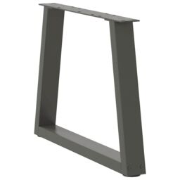 Berkfield Home Dining Table Legs V-Shape 2 pcs Anthracite 50x(42-43.3) cm Steel in Black - thumbnail 4