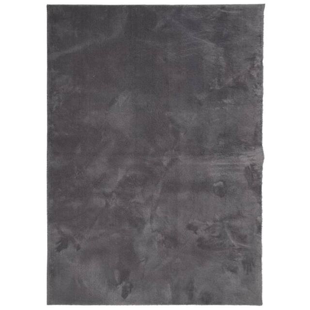Berkfield Home Rug Short Pile Soft & Washable Anthracite 240x340 cm in Dark Grey - Size: 100 cm diameter - image 1