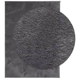 Berkfield Home Rug Short Pile Soft & Washable Anthracite 240x340 cm in Dark Grey - Size: 100 cm diameter - thumbnail 3