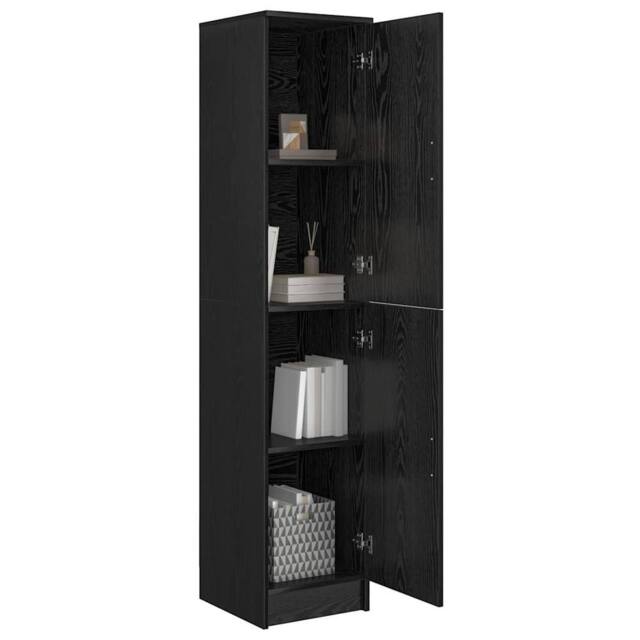 Berkfield Home Modern Buffet Cabinet Black oak Engineered wood Medium Buffet Cabinet - image 1