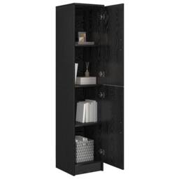Berkfield Home Modern Buffet Cabinet Black oak Engineered wood Medium Buffet Cabinet - thumbnail 1