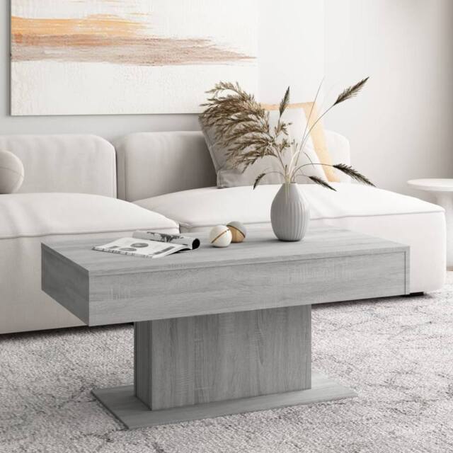 Berkfield Home Modern Coffee Table Grey Sonoma 96x50x45 cm Engineered Wood - Size: 96 x 50 x 45 cm - image 1