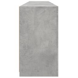 Berkfield Home Sideboard with LED Lights Concrete Grey 181.5x37x67 cm - thumbnail 7