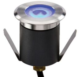 Netlighting High Output LED Blue Mini Ground Light comes with cable. NonDimmable 230V IP65 1.5W in Grey