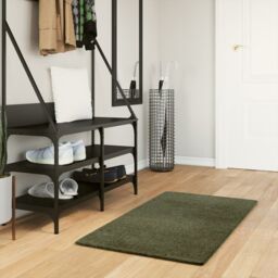 Berkfield Home Rug HUARTE Short Pile Soft & Washable Forest Green 60x110 cm - Size: Medium - thumbnail 1