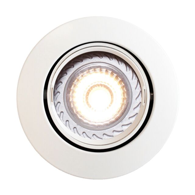 Nordlux Modern Outdoor Downlight White Plastic GU10 Insulation Safe - Mains Powered, IP23 - image 1