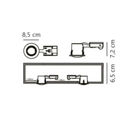 Nordlux Modern Outdoor Downlight White Plastic GU10 Insulation Safe - Mains Powered, IP23 - thumbnail 3