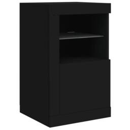 Berkfield Home Sideboard with LED Lights Black 123x37x67 cm - Size: 123 x 37 x 67 cm - thumbnail 9