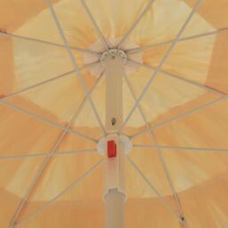 Berkfield Home Beach Umbrella Natural 180 cm Hawaii Style in Brown - thumbnail 4