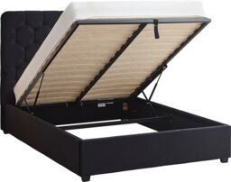 Seconique Madison Ottoman 5' Bed (King) in Black - Size: King - thumbnail 6