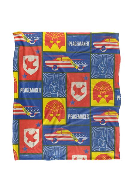 Warner Brothers Peacemaker Officially Licensed Silky Touch Super Soft Throw Blanket 152 x 127 cm in White - image 1