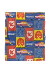 Warner Brothers Peacemaker Officially Licensed Silky Touch Super Soft Throw Blanket 152 x 127 cm in White - thumbnail 1