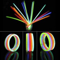 Shatchi 200 Glowsticks in Mixed Colors & 200 Bracelet Connectors - Add Vibrancy to Your Events - thumbnail 5
