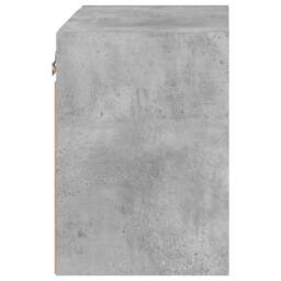 Berkfield Home Decorative Bedside Cabinet with LED Lights Wall-mounted Concrete Grey - thumbnail 8
