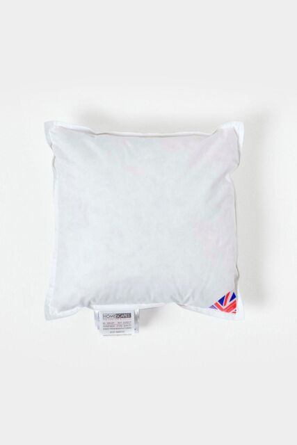 Homescapes Duck Feather Cushion Pads - Luxury Cushion Filler & Inserts in White - Size: 50 cm x 35 cm - image 1