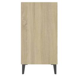 Berkfield Home Sideboard Sonoma Oak 57x35x70 cm Engineered Wood in Light Tan - Size: 57 x 35 x 70 cm - thumbnail 5