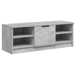 Berkfield Home TV Cabinet Concrete Grey 102x35.5x36.5 cm Engineered Wood - thumbnail 2