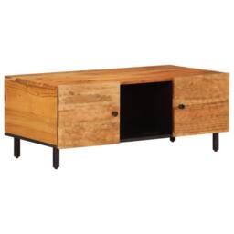 Berkfield Home Coffee Table 100x54x40 cm Solid Wood Acacia in Brown - Size: 100 x 54 x 40 cm - thumbnail 1