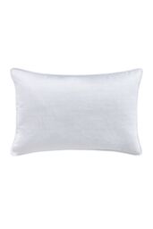 1951 'Kham' Cotton Cushion in White - Size: 40 cm x 60 cm - thumbnail 1