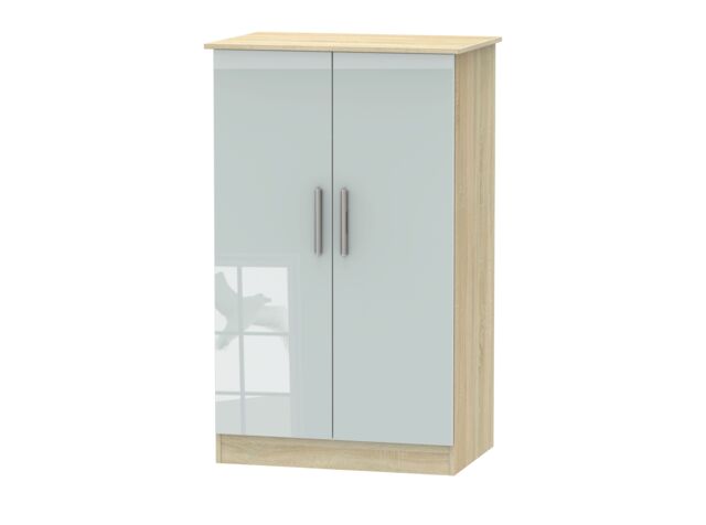 Ready Assembled 2 U Trent 2 Door Midi Wardrobe (Ready Assembled) in Grey