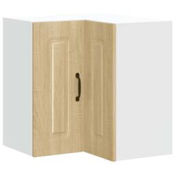 Berkfield Home Kitchen Wall Corner Cabinet Kalmar Sonoma Oak Engineered Wood in Light Tan - thumbnail 3