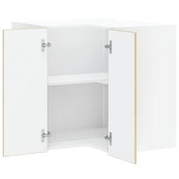Berkfield Home Kitchen Wall Corner Cabinet Kalmar Sonoma Oak Engineered Wood in Light Tan - thumbnail 5